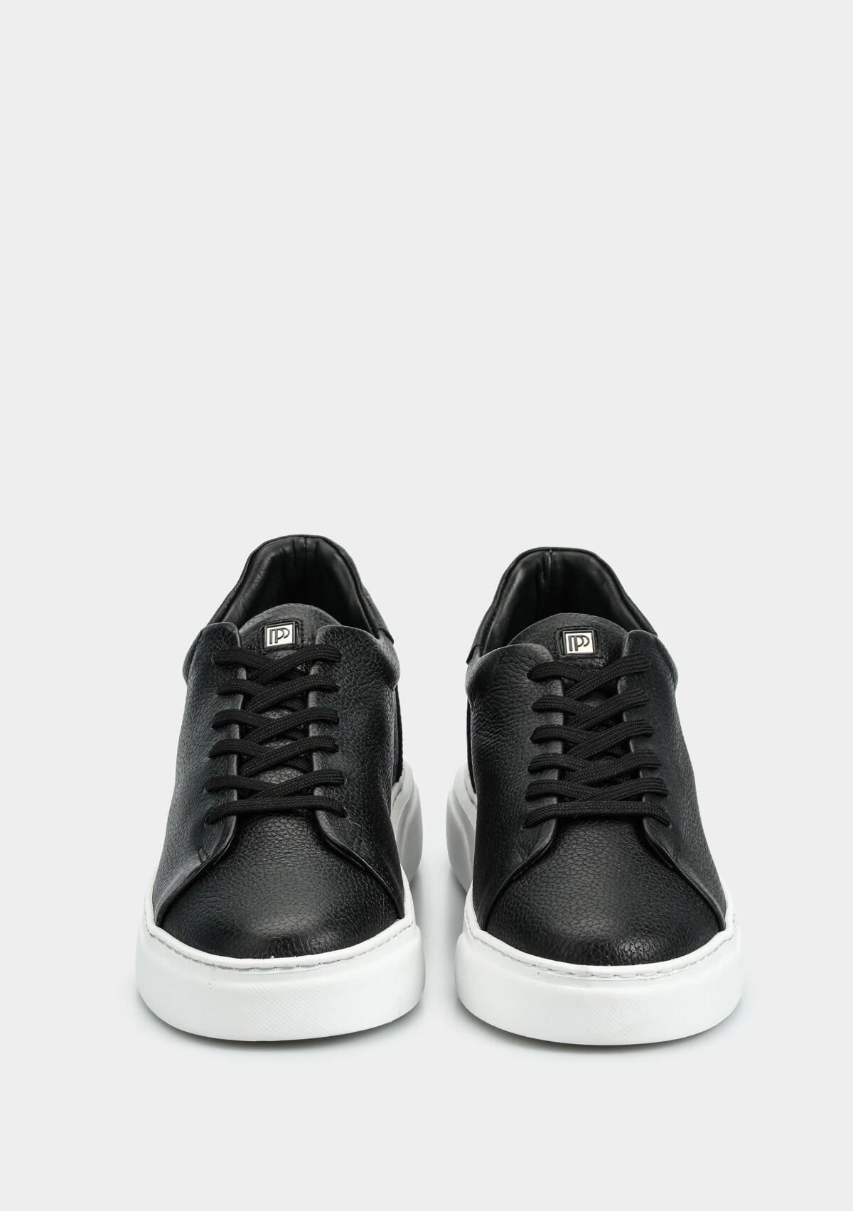 Siyah Deri Erkek Sneaker