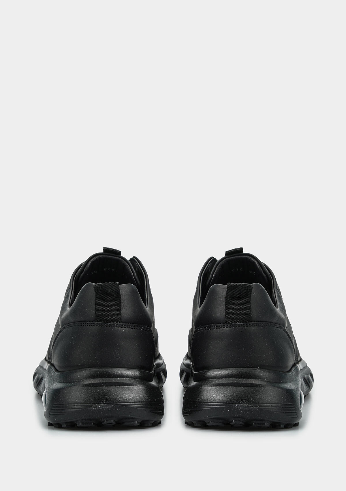 Siyah Deri Erkek Sneaker