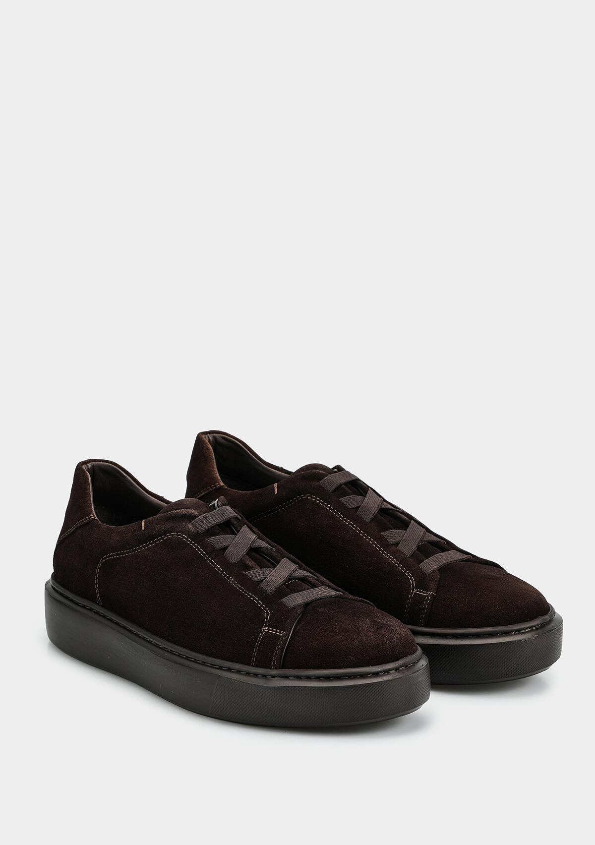 Kahve Deri Erkek Sneaker