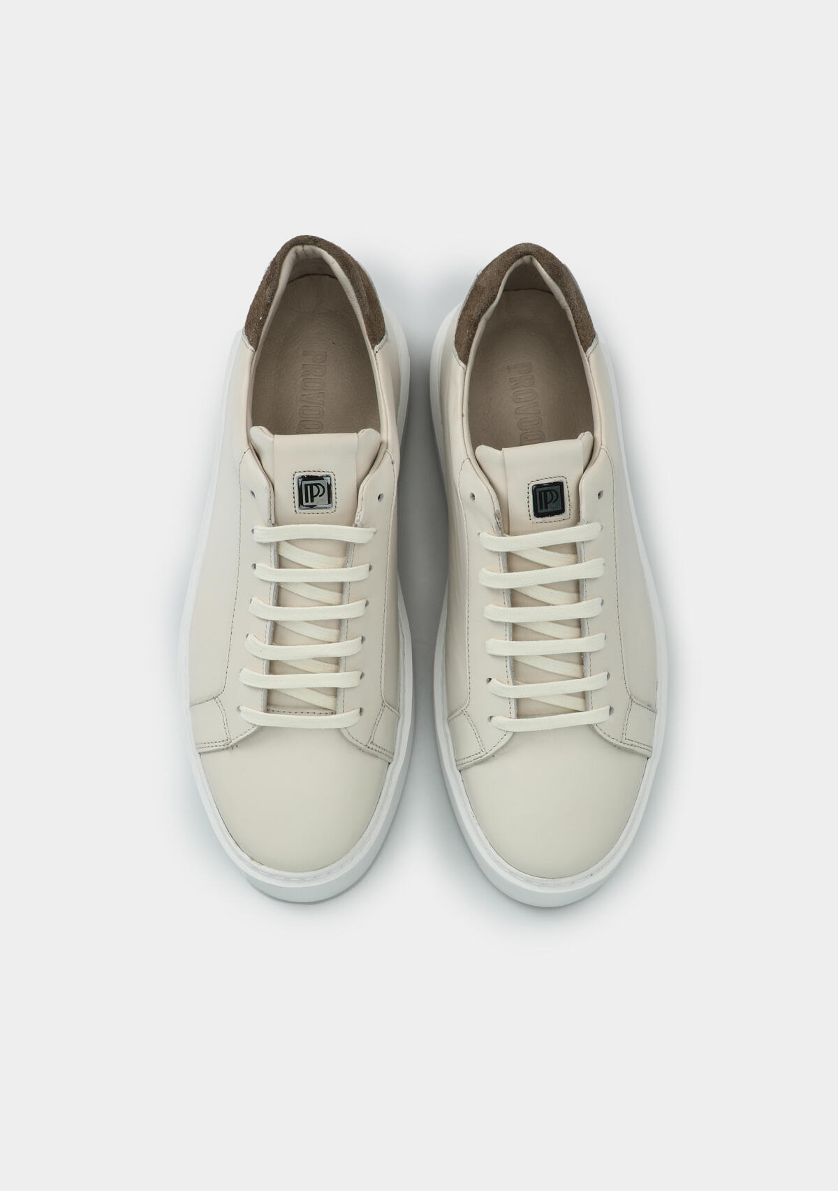 Krem Deri Erkek Ayakkabı