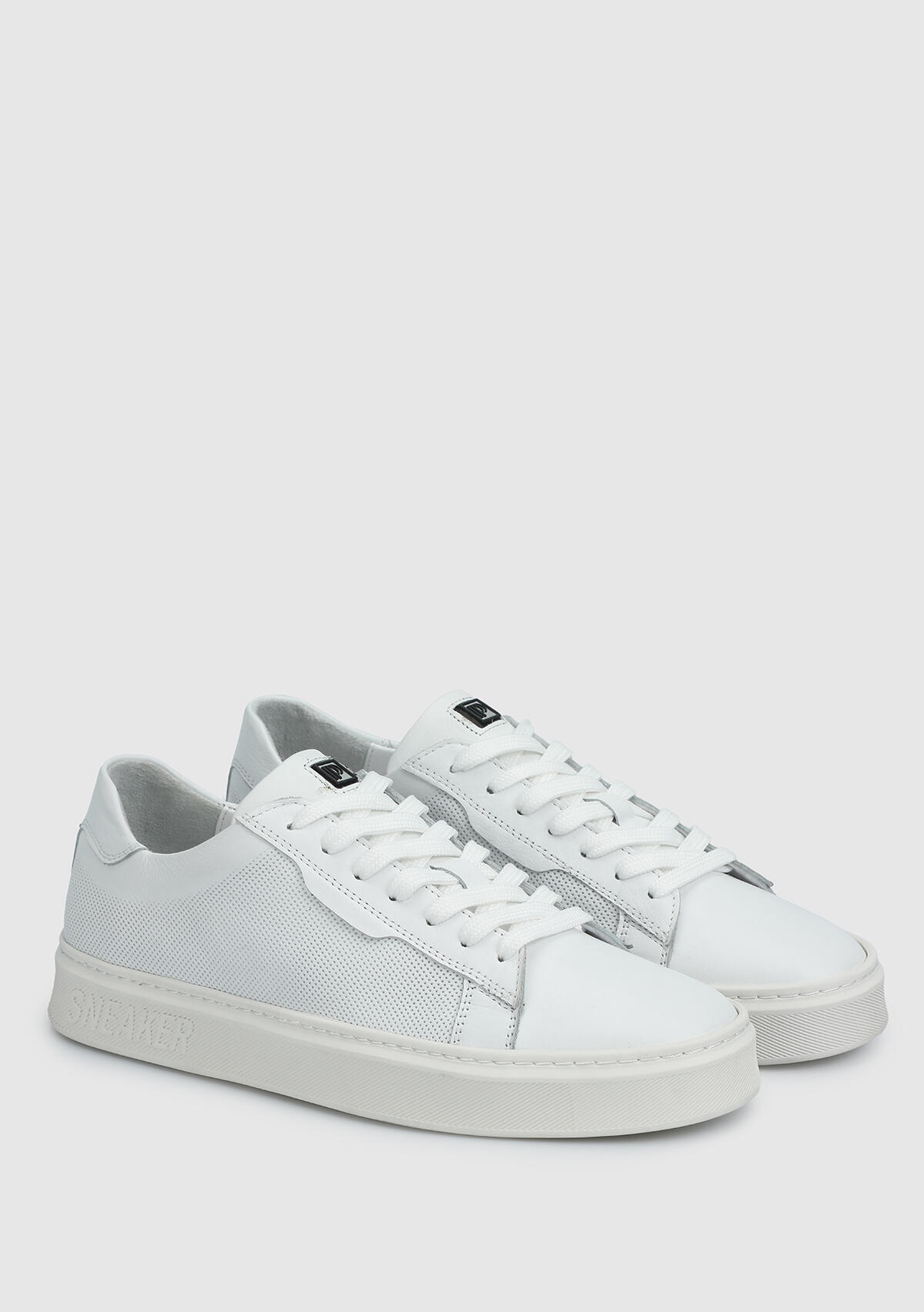 Beyaz Deri Erkek Sneaker
