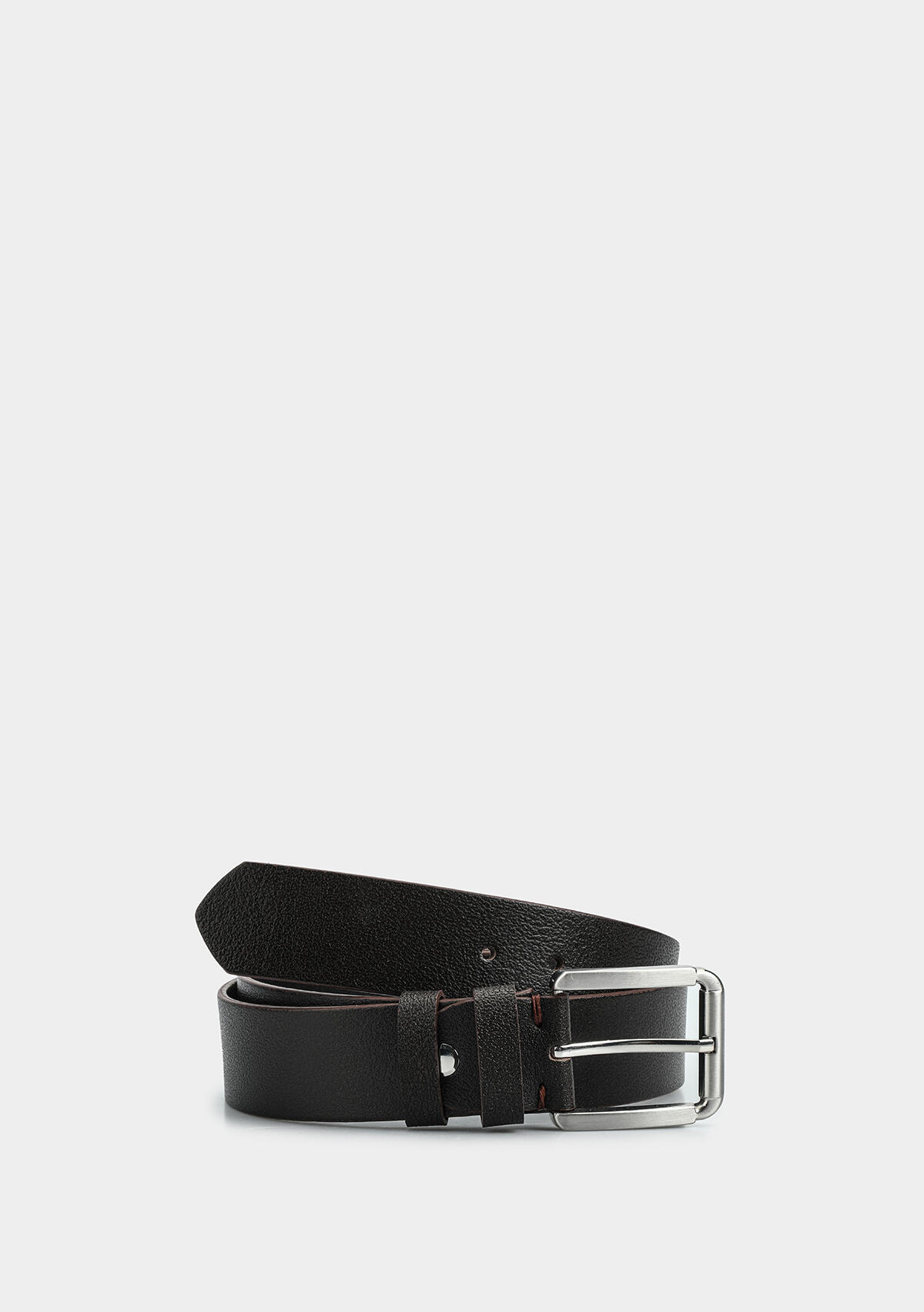 Kahve  Provoq AYD002 Kahve 4Cm Spor Deri Kemer