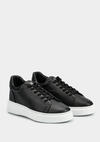 Siyah Deri Erkek Sneaker