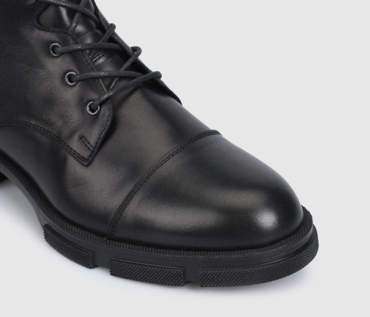 Siyah Deri Erkek Bot