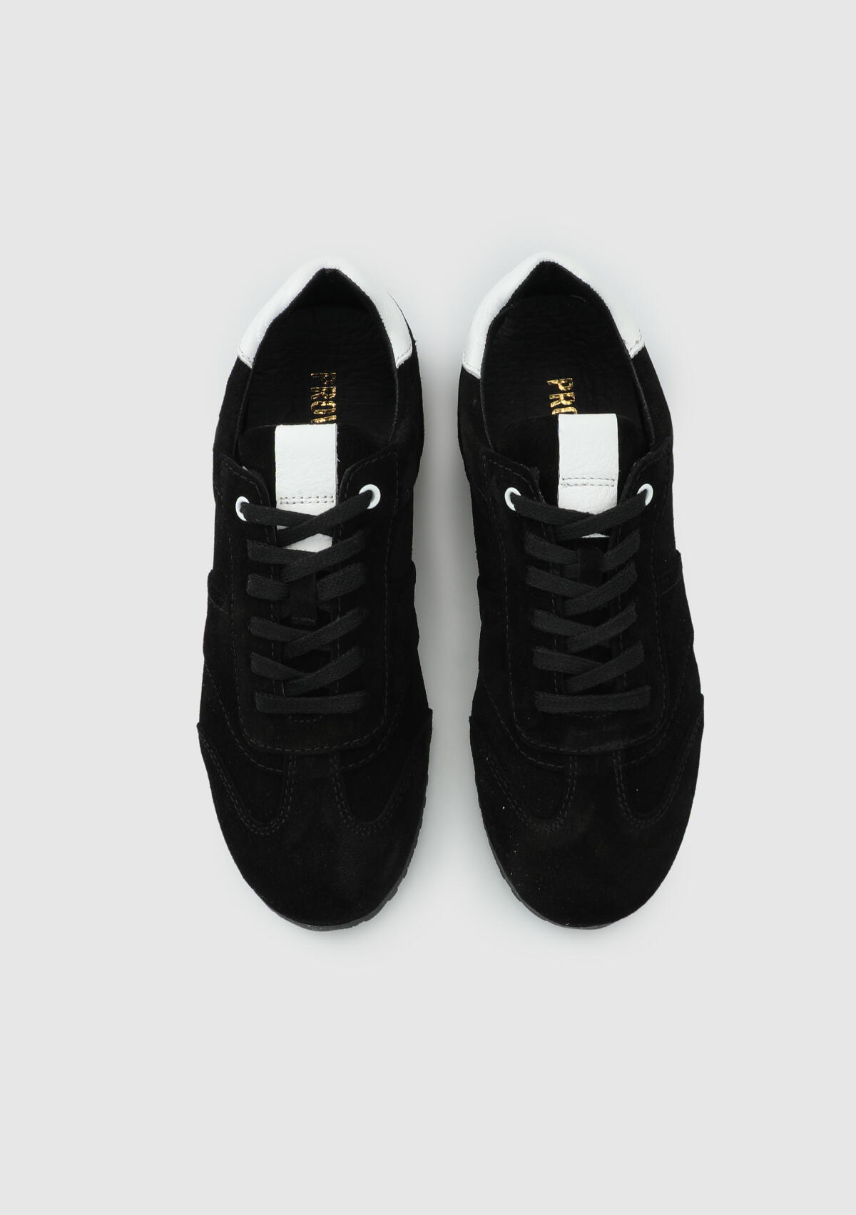 Siyah Deri Kadın Sneaker