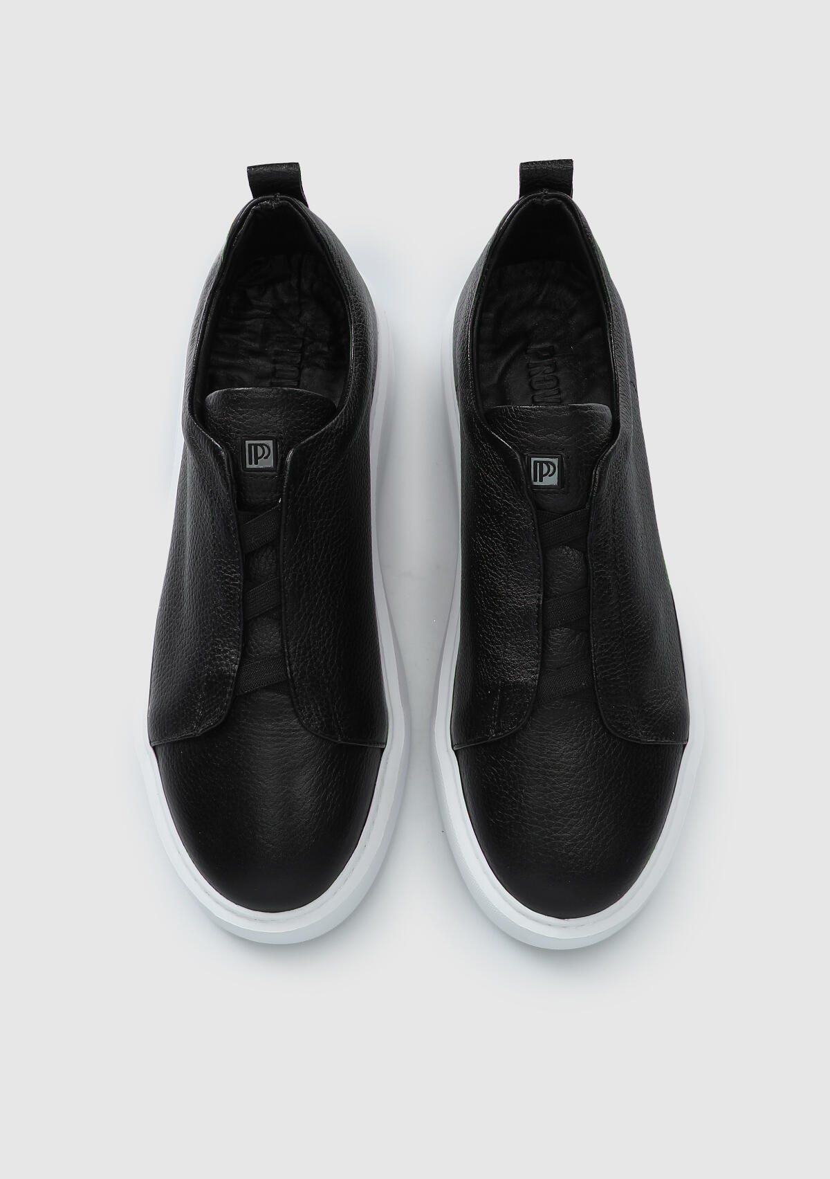 Siyah Deri Erkek Sneaker