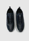 Lacivert Deri Erkek Sneaker