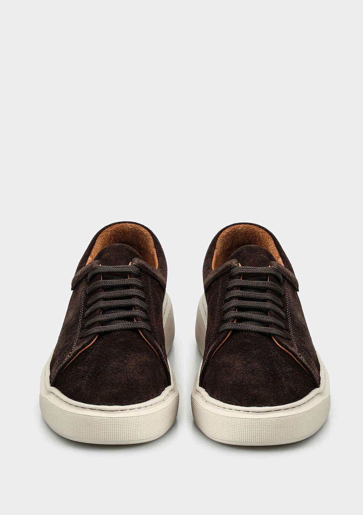 Kahve Deri Kadın Sneaker