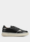 Siyah Deri Kadın Sneaker