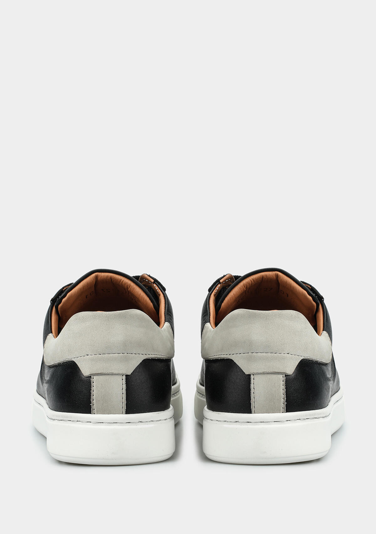 Siyah Deri Erkek Sneaker