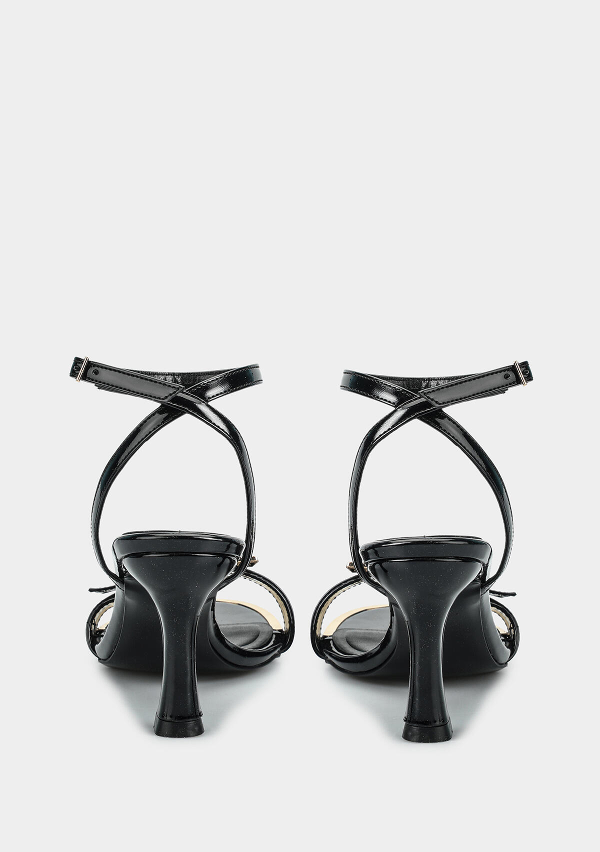 Siyah Kadın Topuklu Sandalet