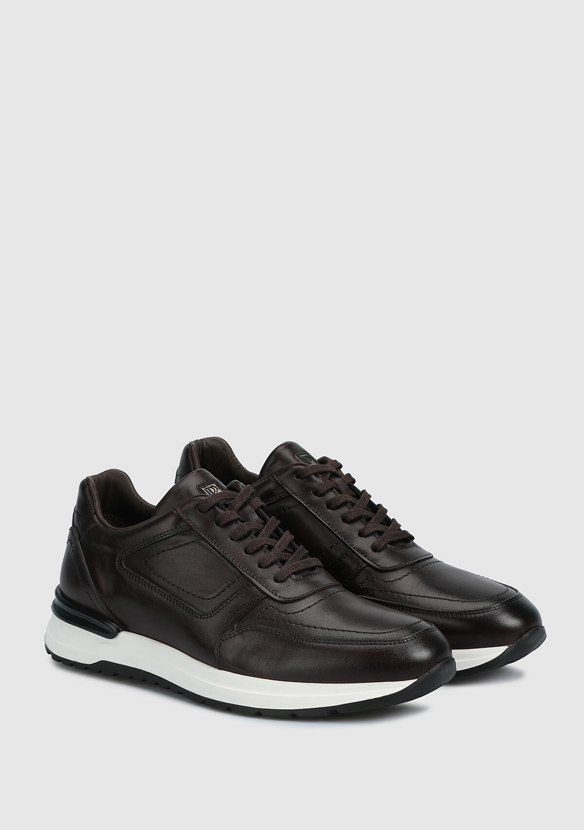 Kahve Deri Erkek Sneaker