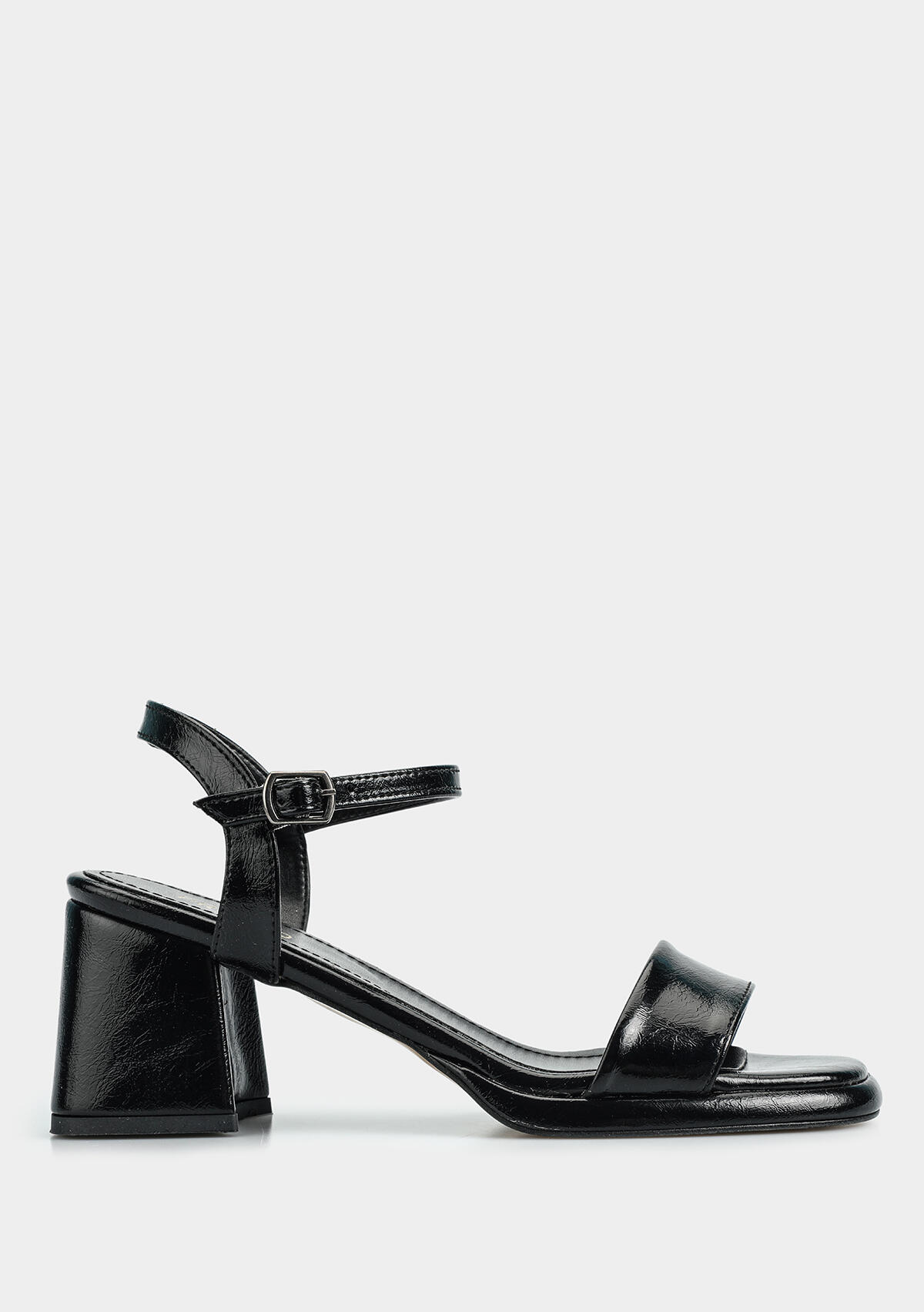 Siyah Kadın Topuklu Sandalet