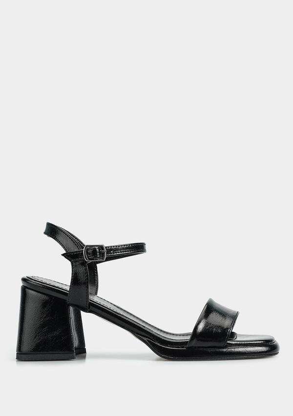 Siyah Kadın Topuklu Sandalet