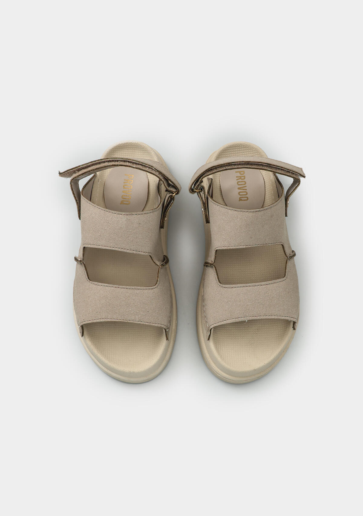 Bej Kadın Düz Sandalet