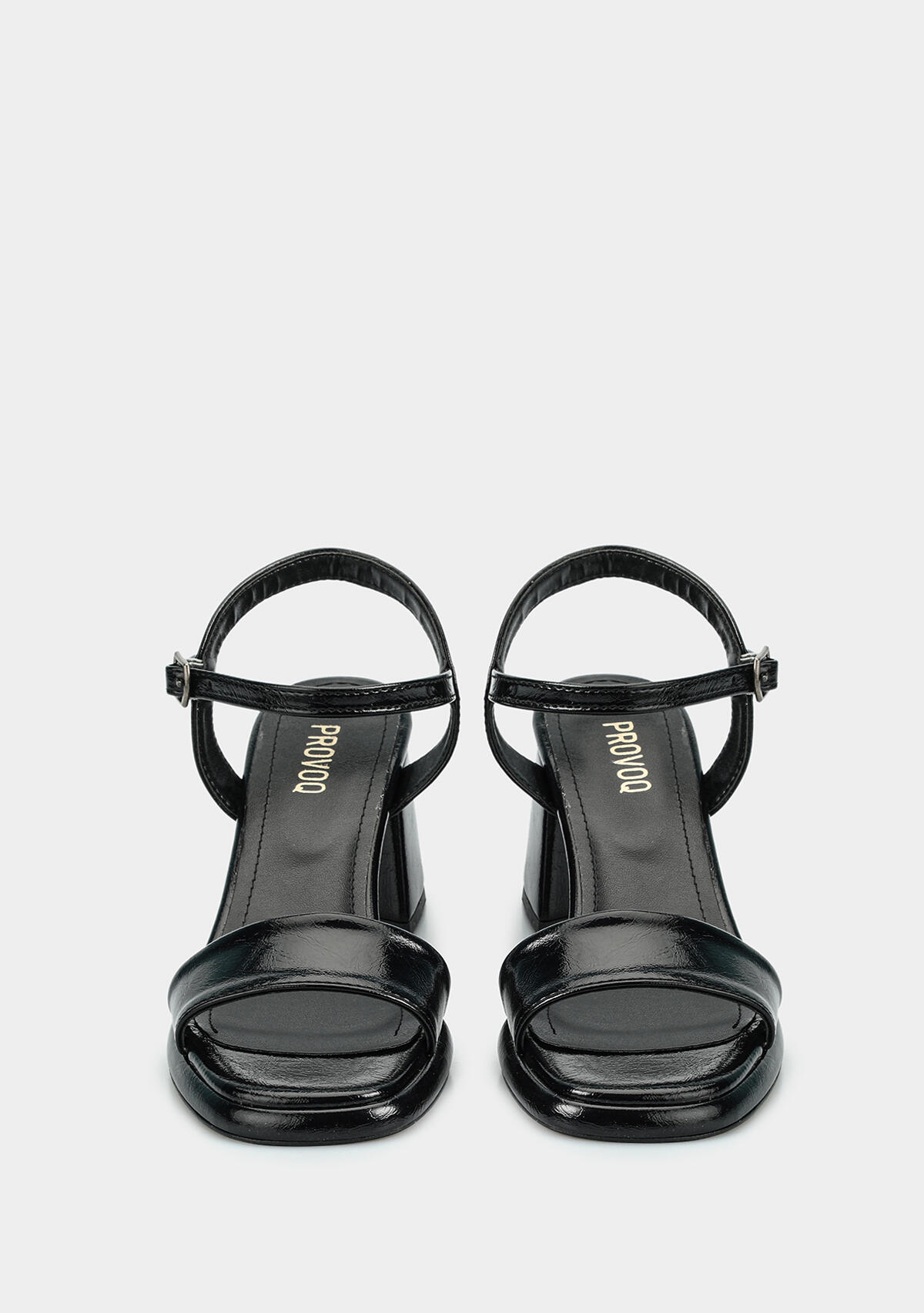 Siyah Kadın Topuklu Sandalet