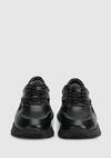 Siyah Deri Erkek Sneaker