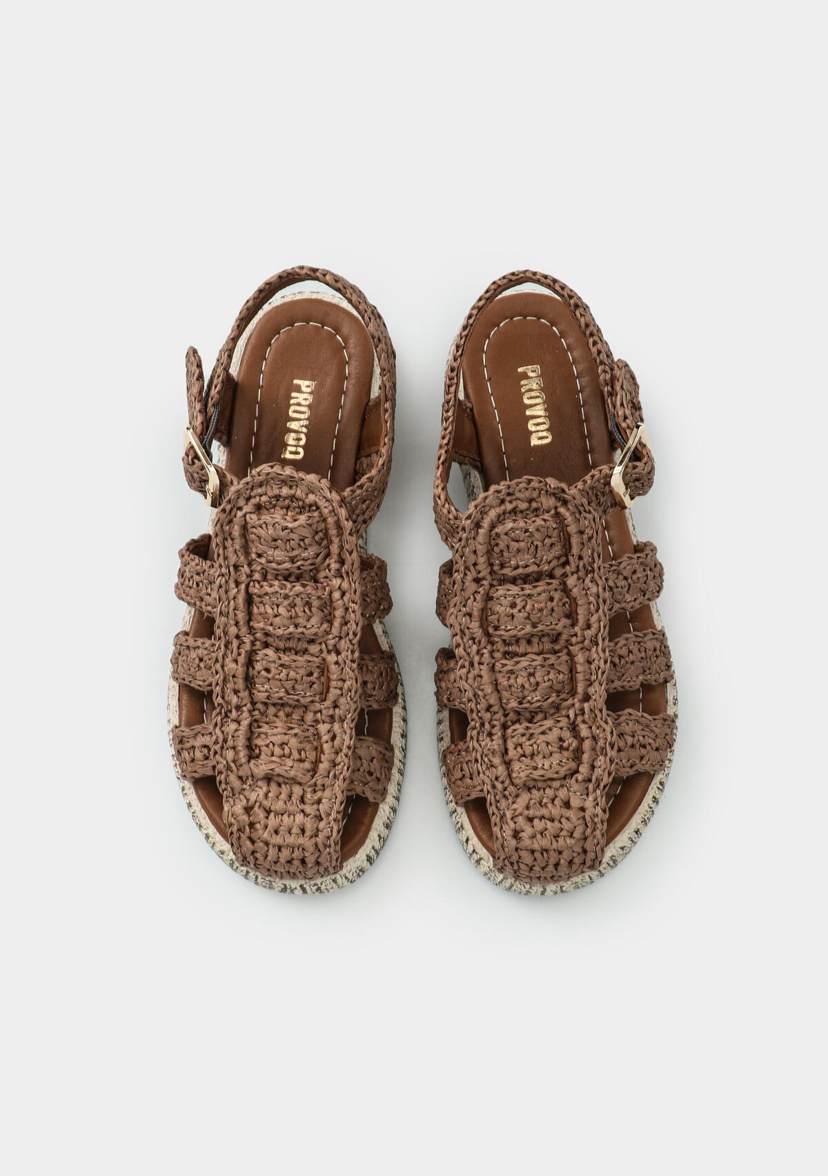 Kahve Kadın Düz Sandalet