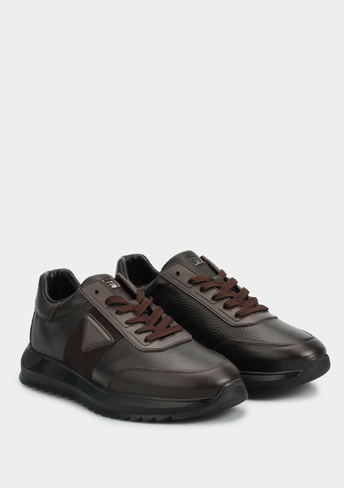 Kahve Deri Erkek Sneaker