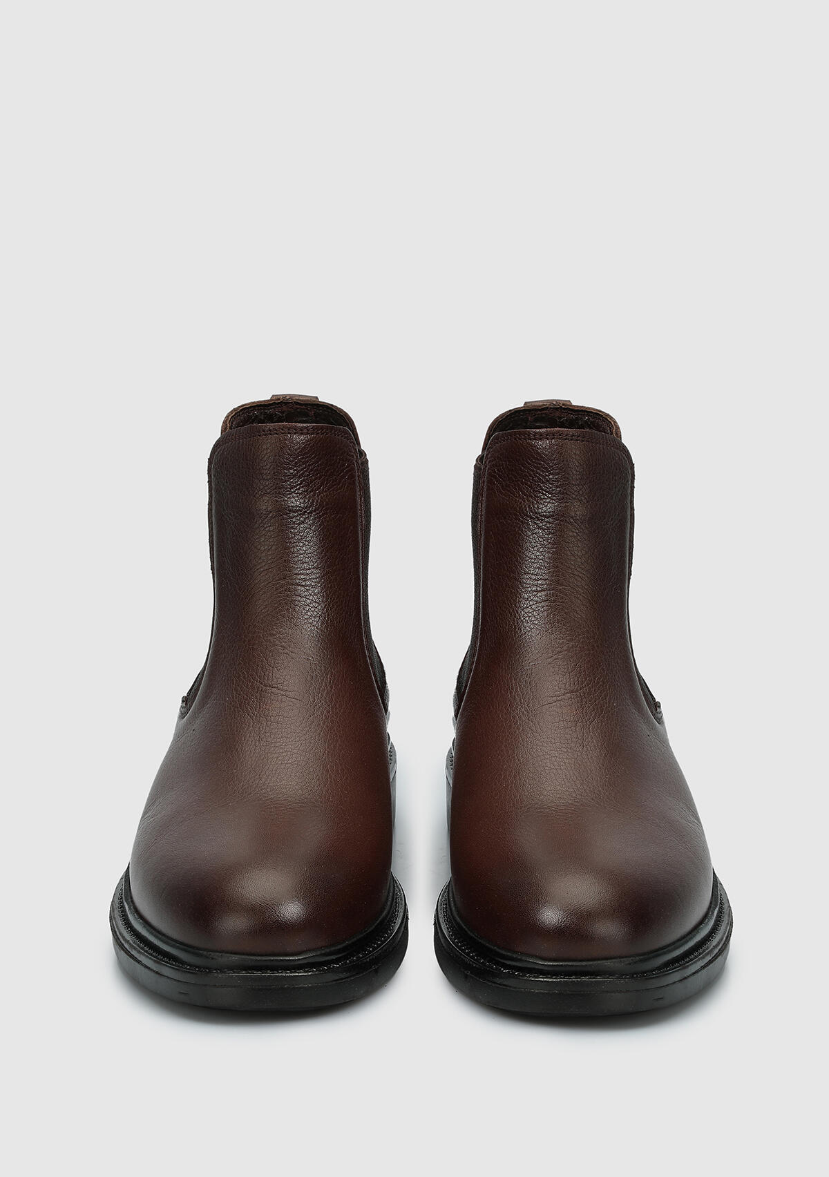 Kahve Deri Erkek Bot