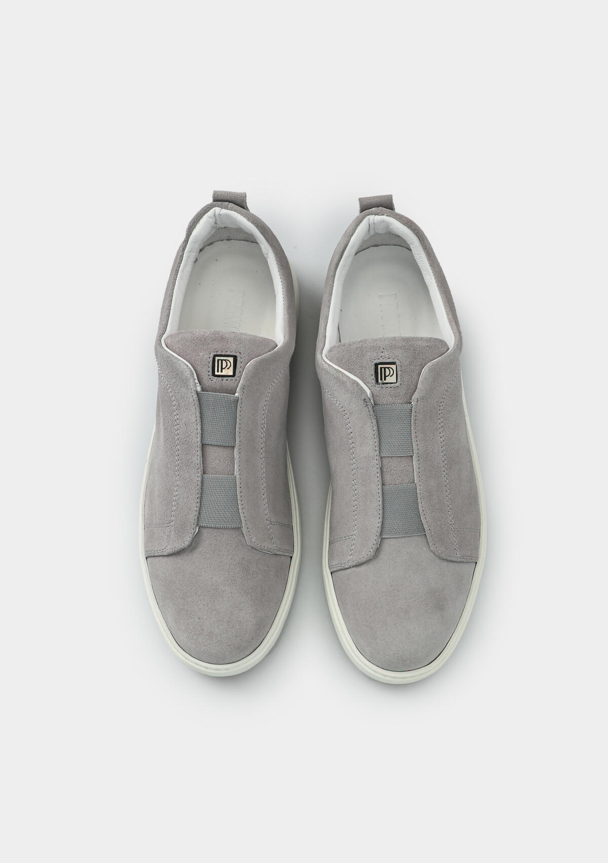 Gri Deri Erkek Sneaker