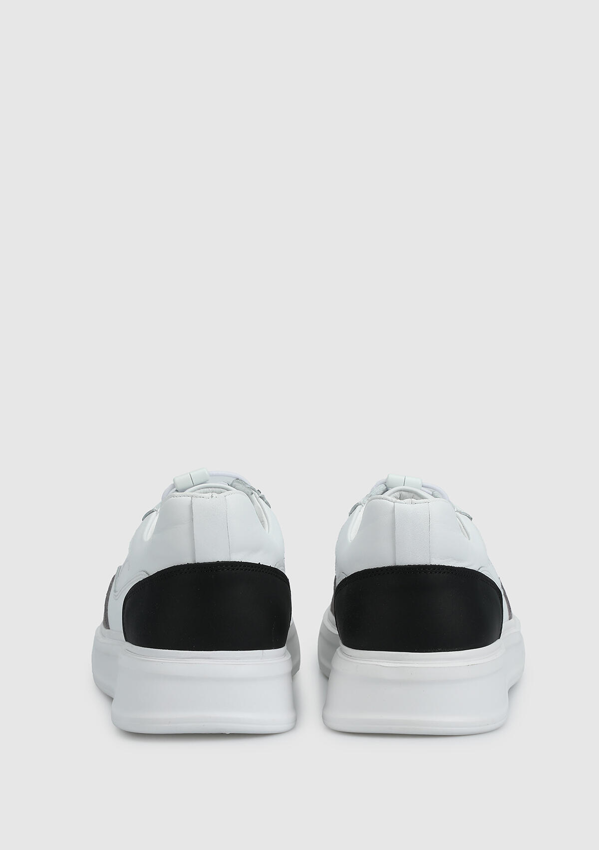 Beyaz Deri Erkek Sneaker
