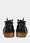 Siyah Deri Kadın Sneaker