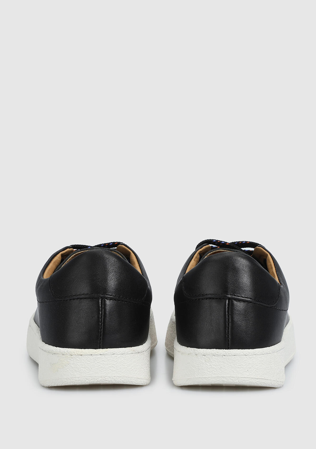Siyah Deri Erkek Sneaker