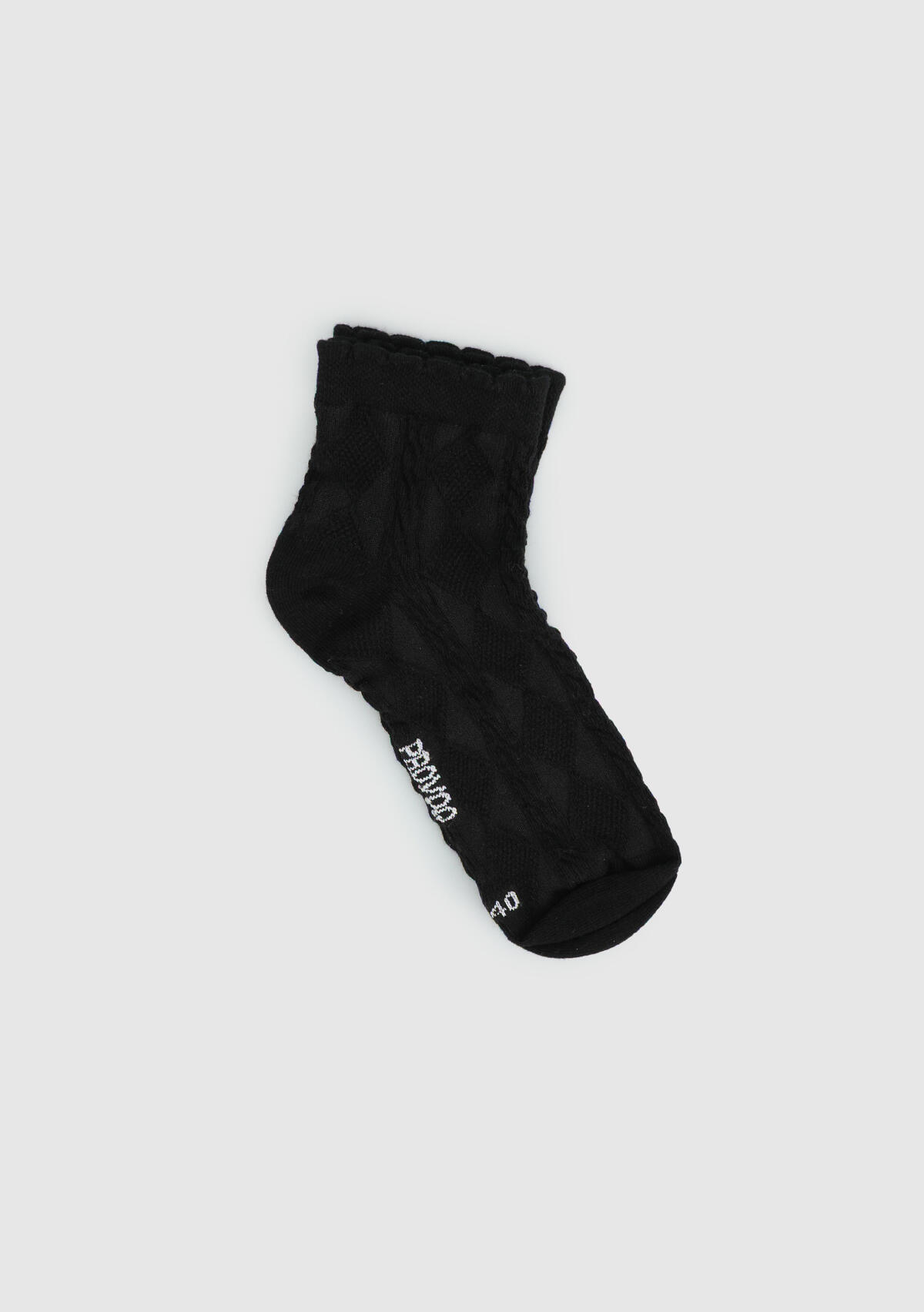 Siyah  Provoq PP02 Desenli Siyah