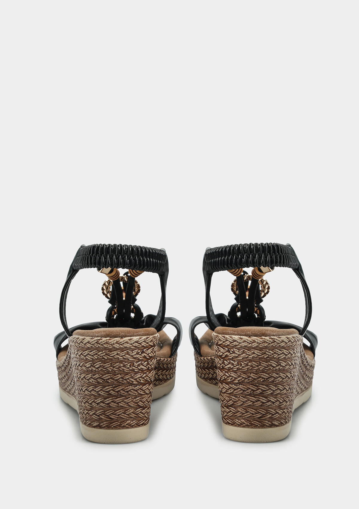 Siyah Kadın Topuklu Sandalet