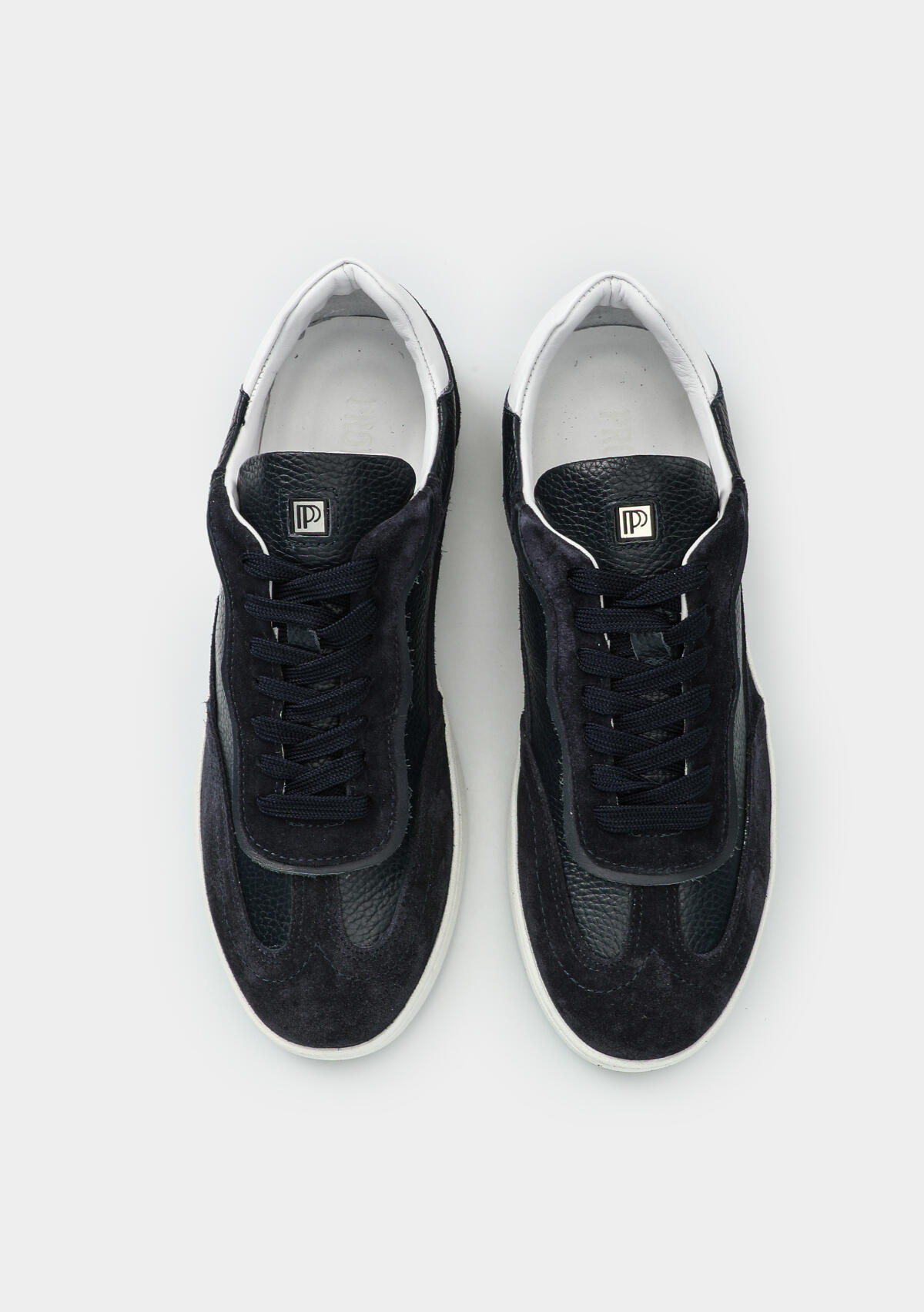 Lacivert Deri Erkek Sneaker