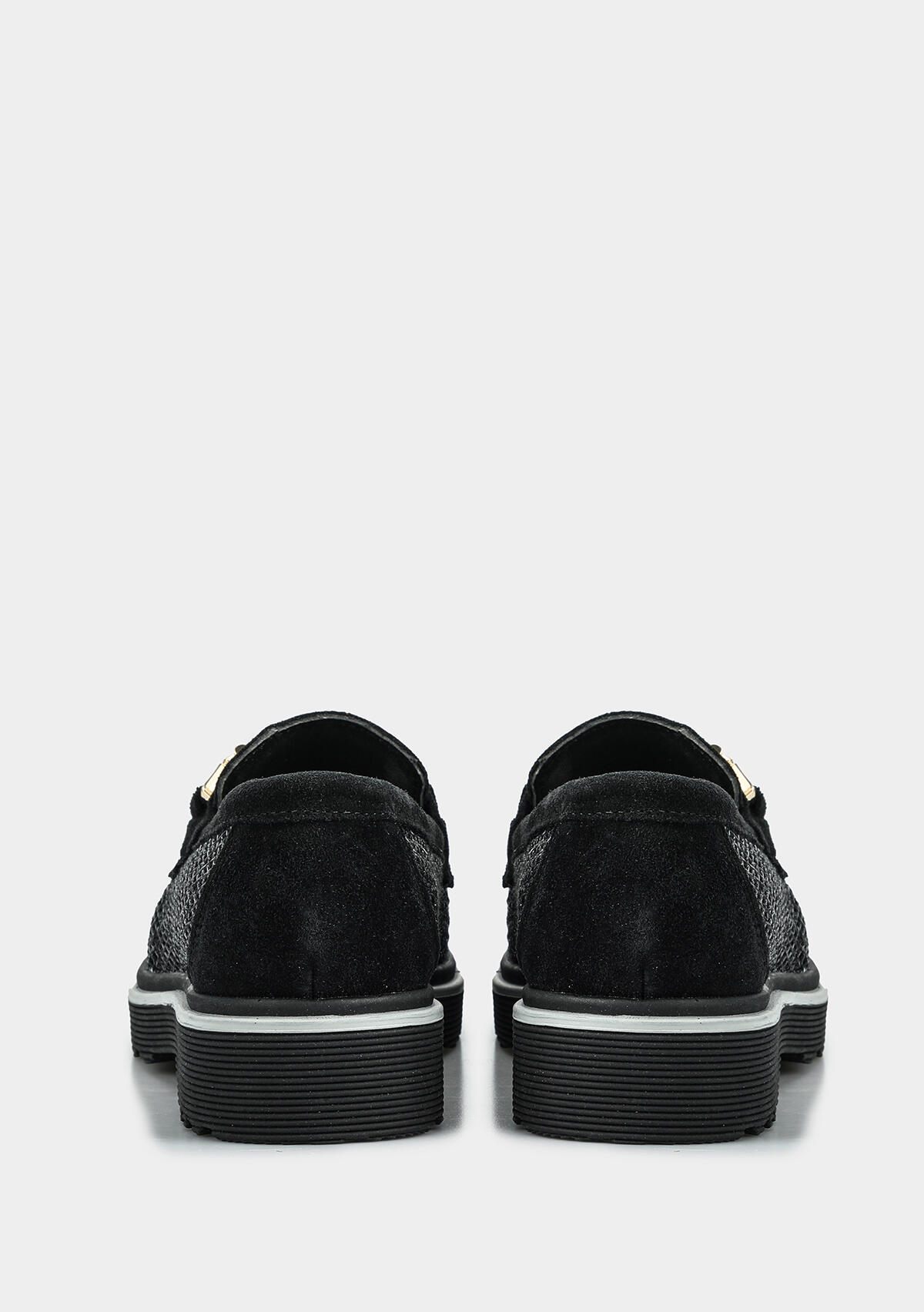 Siyah Deri Kadın Ayakkabı