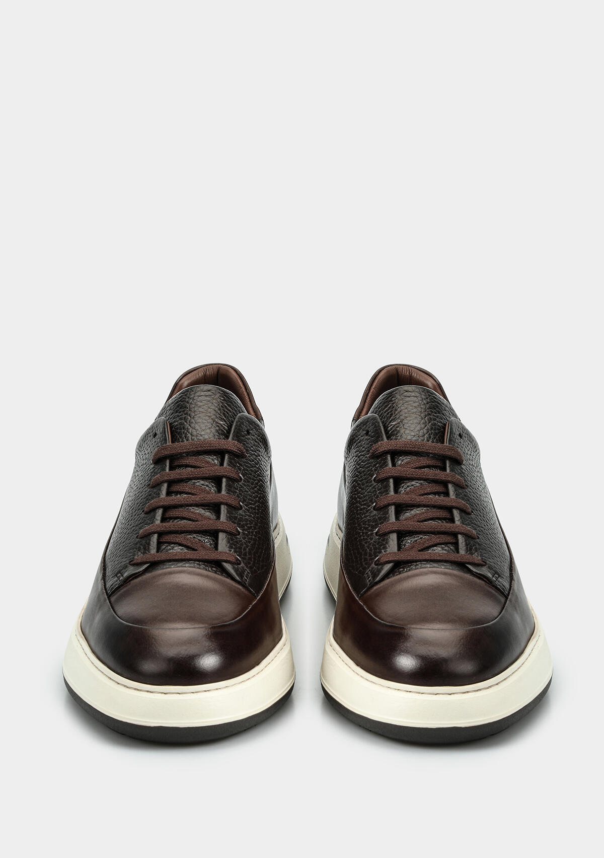 Kahve Deri Erkek Sneaker