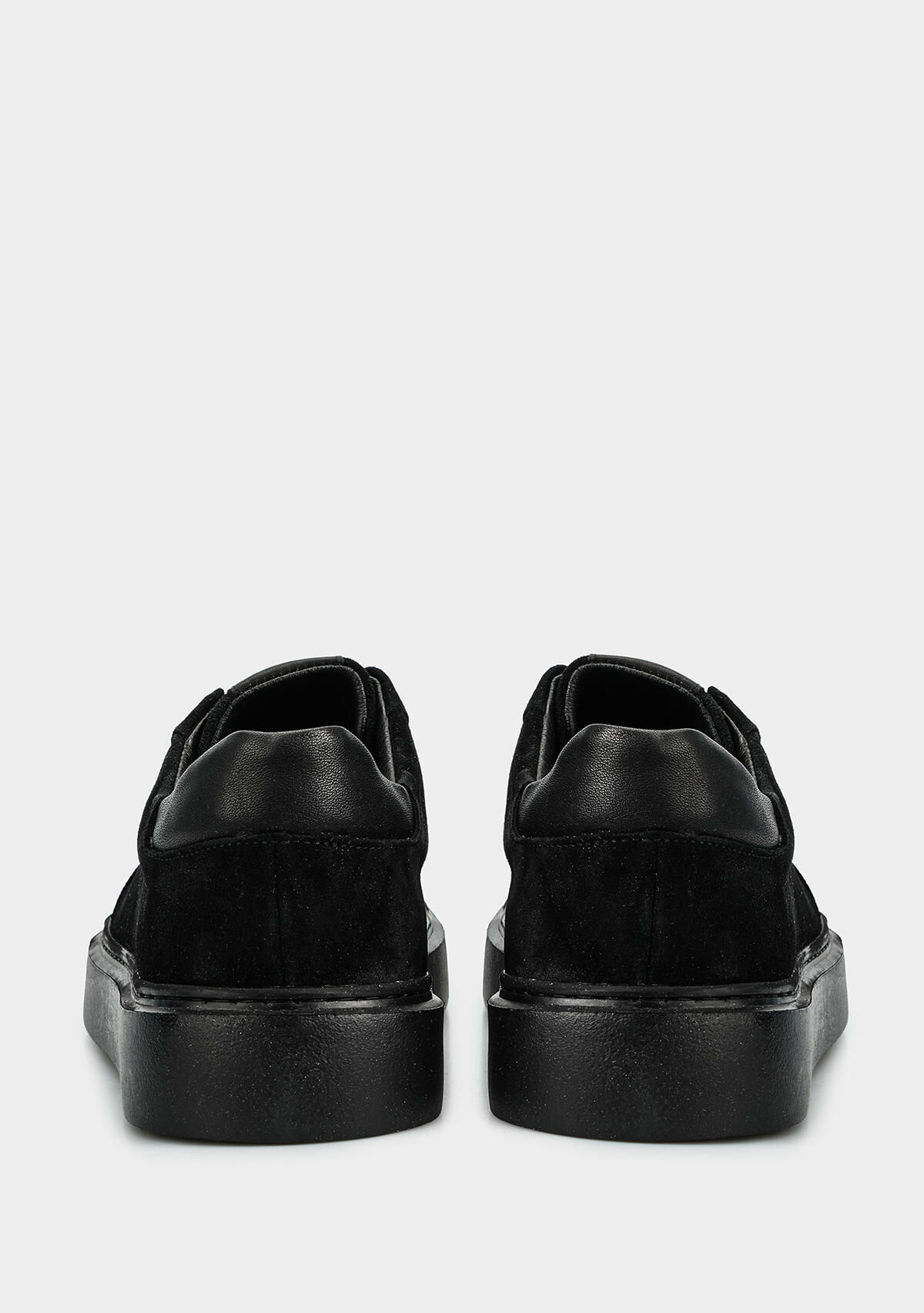 Siyah Deri Erkek Sneaker