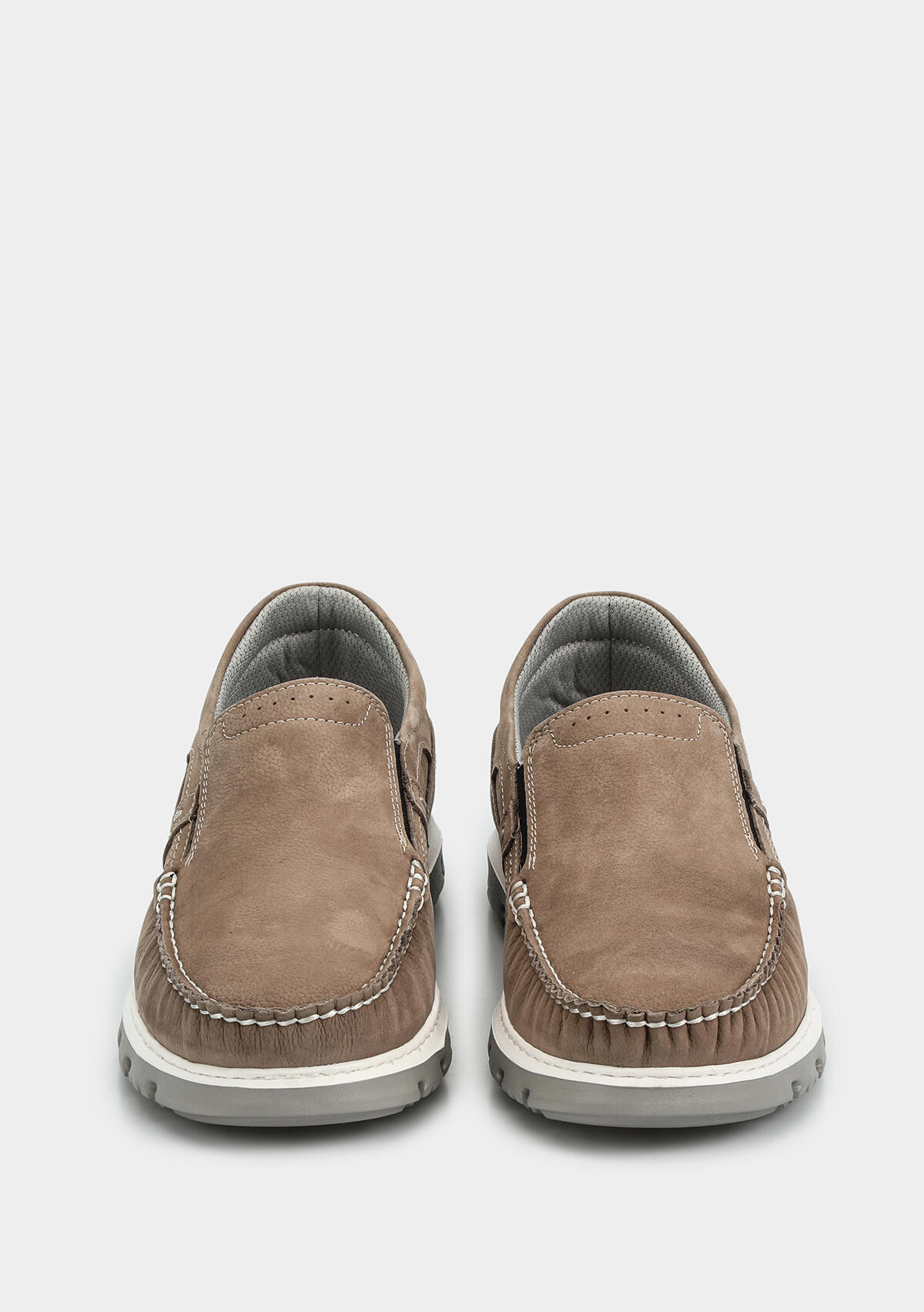 Gri Deri Erkek Ayakkabı