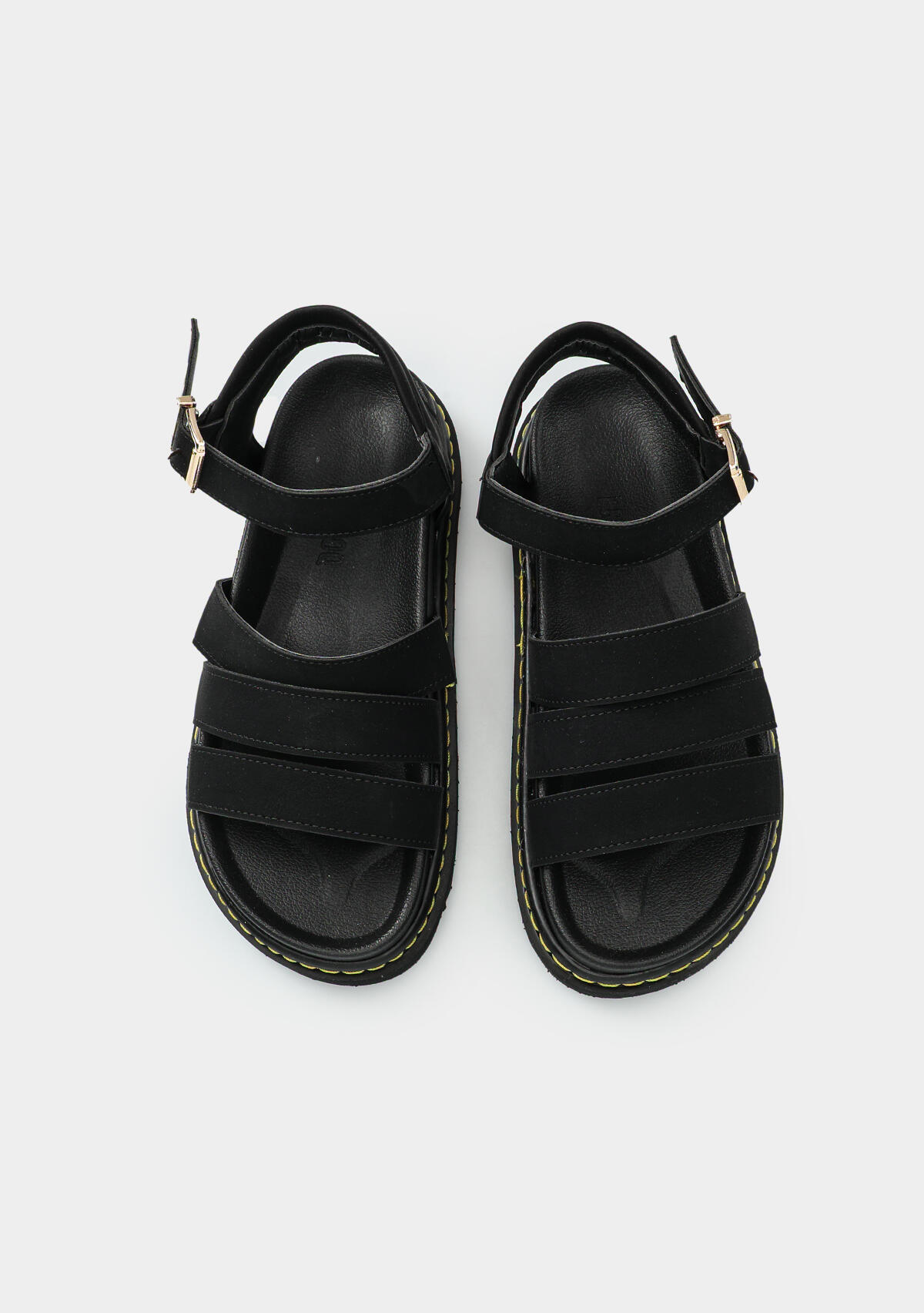 Siyah Kadın Düz Sandalet