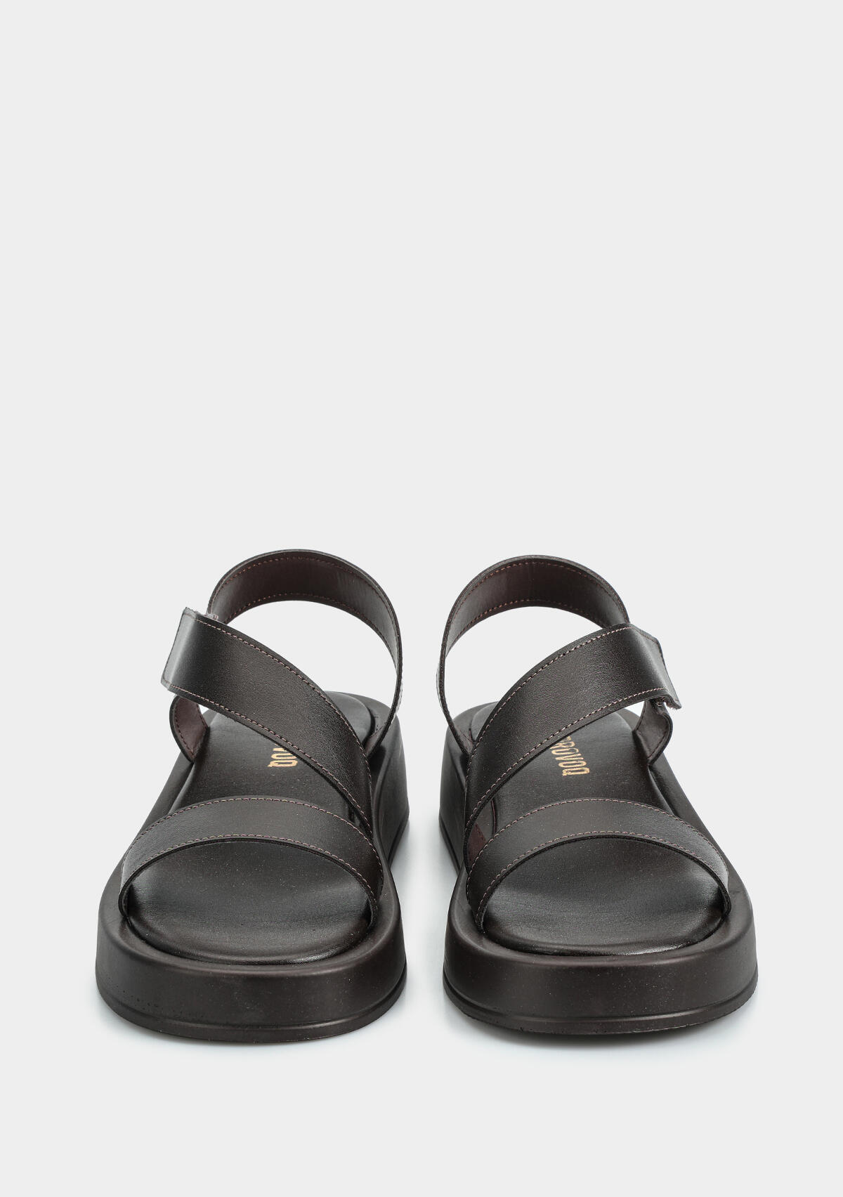 Kahve Kadın Düz Sandalet