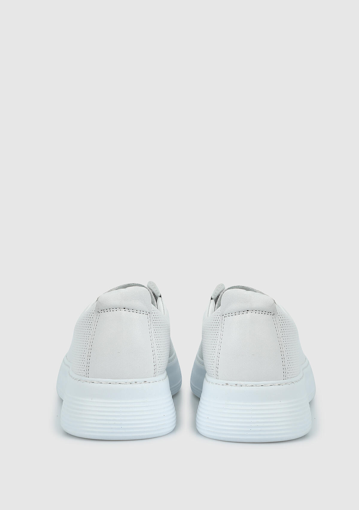 Beyaz Deri Kadın Sneaker