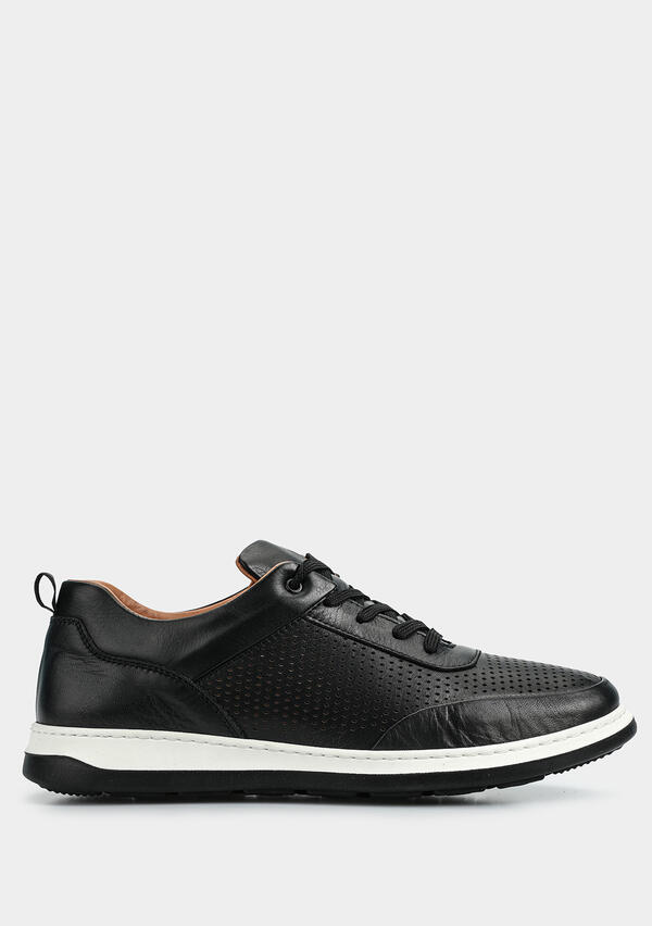 Siyah Deri Erkek Sneaker