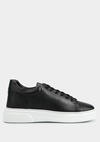 Siyah Deri Erkek Sneaker