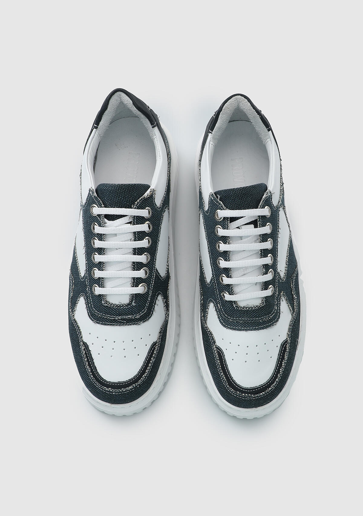 Mavi Deri Erkek Sneaker