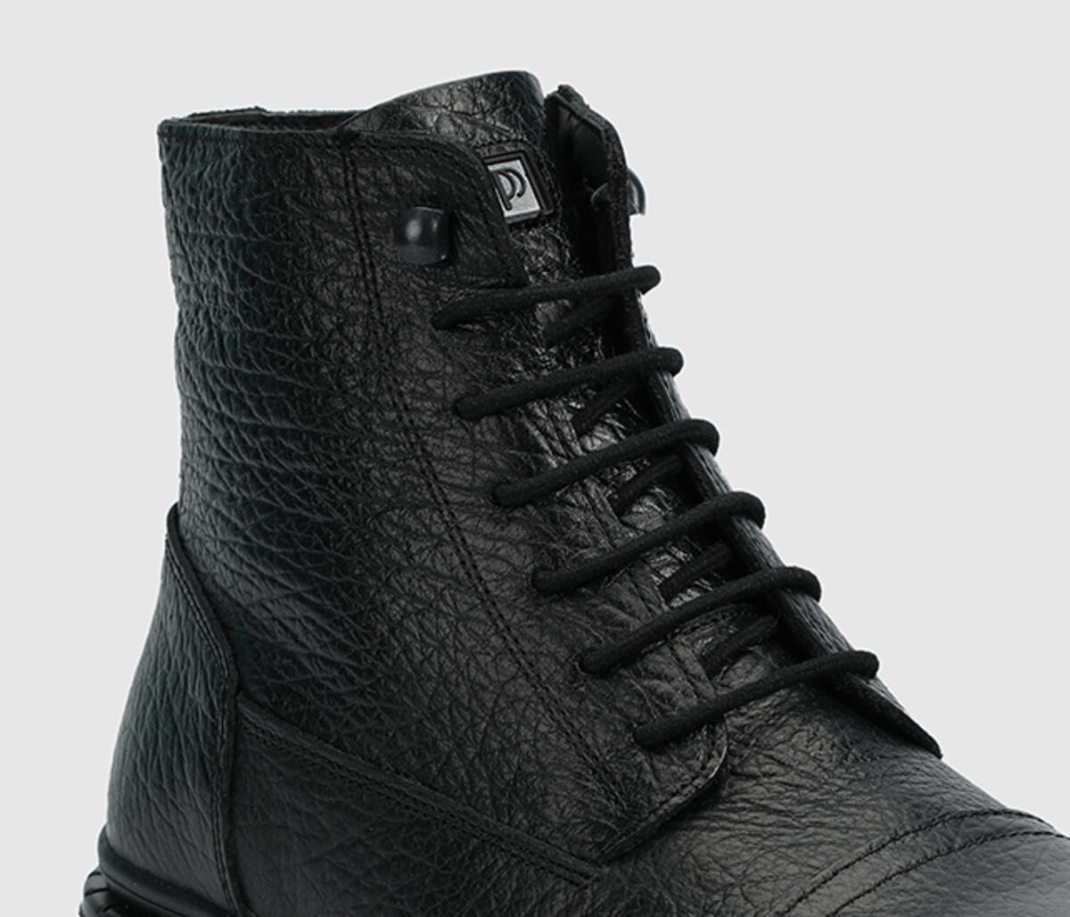 Siyah Deri Erkek Bot