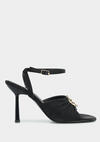 Siyah Kadın Topuklu Sandalet