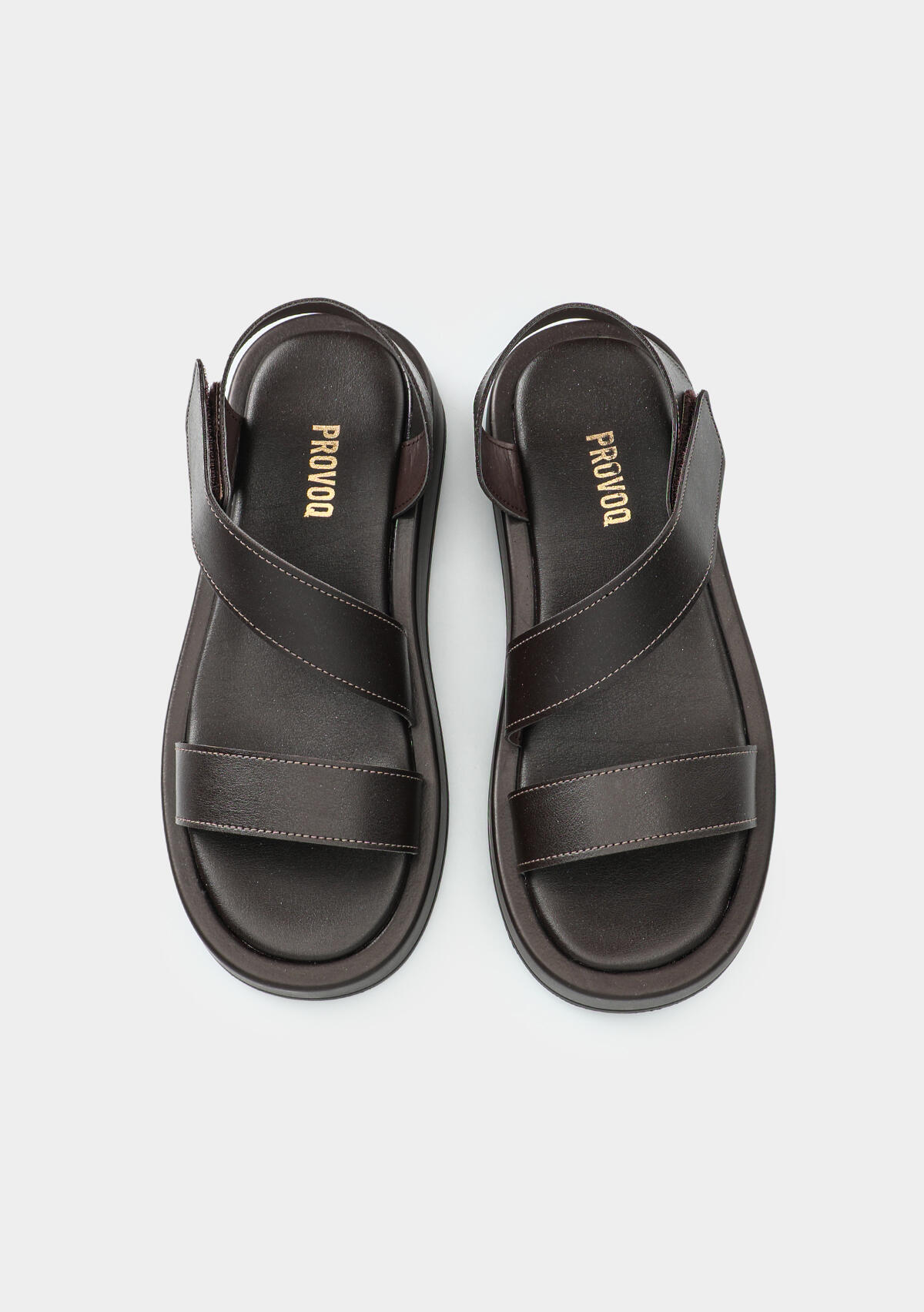 Kahve Kadın Düz Sandalet