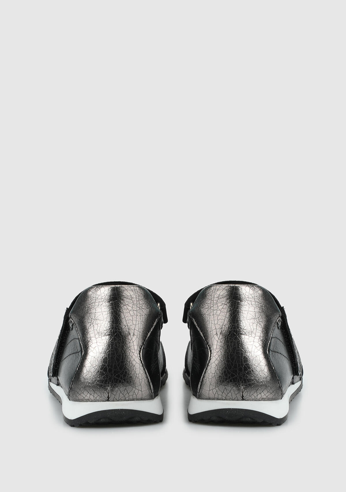 Siyah Deri Kadın Sneaker