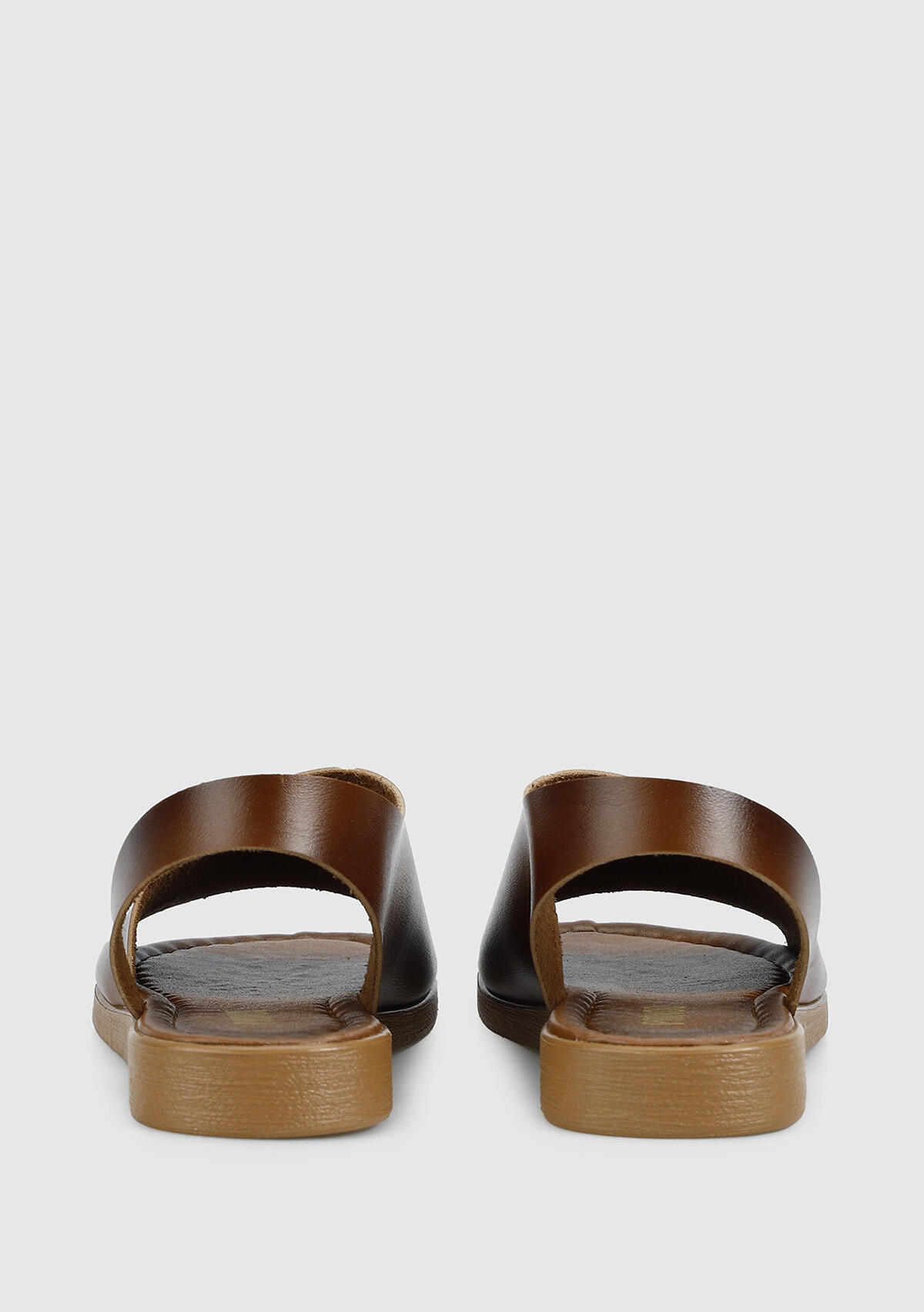 Kahve Kadın Düz Sandalet