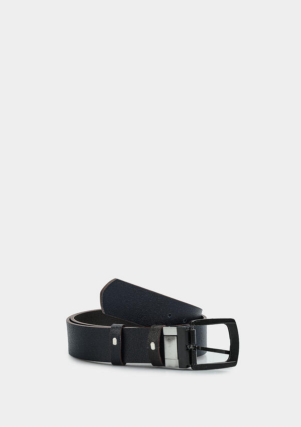 Kahve  Provoq AYD005 KAHVE - LACİVERT 5Cm Çifttaraflı Deri Kemer