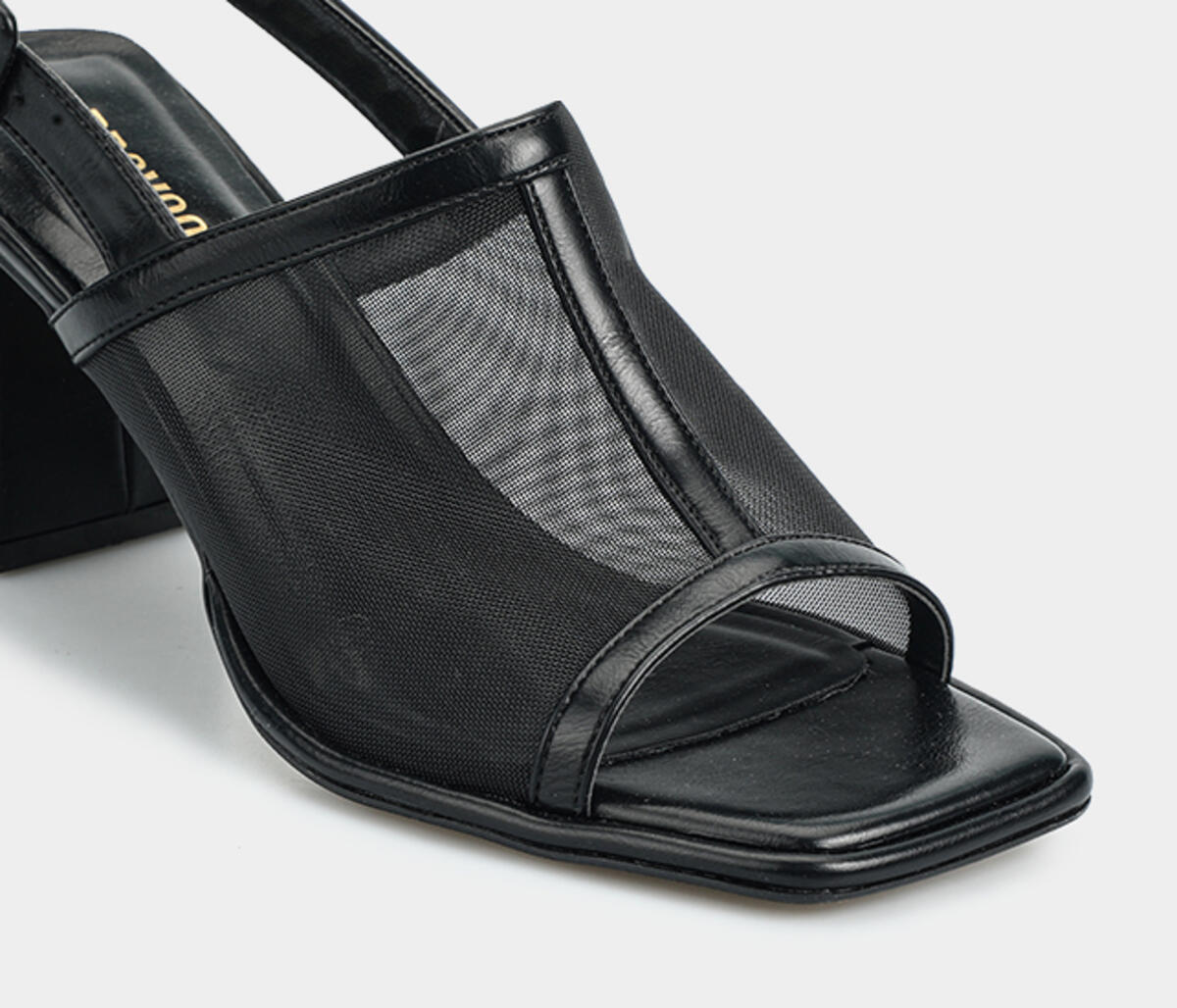 Siyah Kadın Topuklu Sandalet