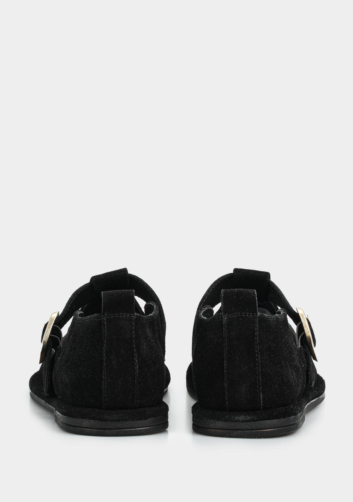 Siyah Deri Kadın Ayakkabı