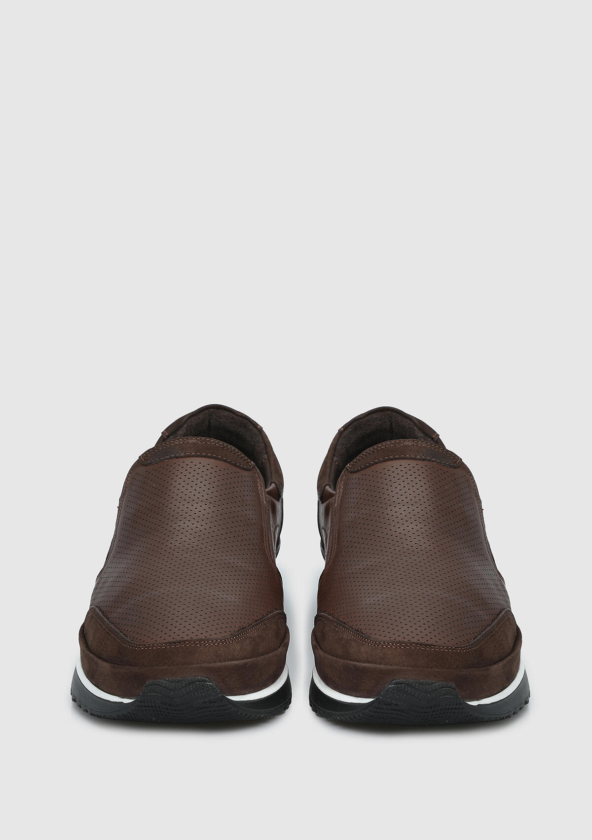 Kahve Deri Erkek Sneaker